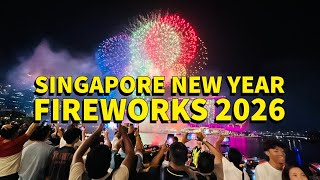 INSANE Fireworks at Singapore Marina Bay 🎇 | New Year 2026 Countdown (4K)
