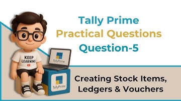 Tally Prime Practical Question 5 | Complete Journal Entries & Ledger Posting Tutorial #tallyprime