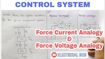 2.Force Current and Force Voltage Analogy solved problem with system equation