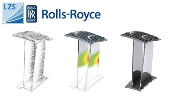 Hybrid fan outlet guide vane for aircraft engine │Hybride Auslassleitschaufel für Flugzeug-Triebwerk