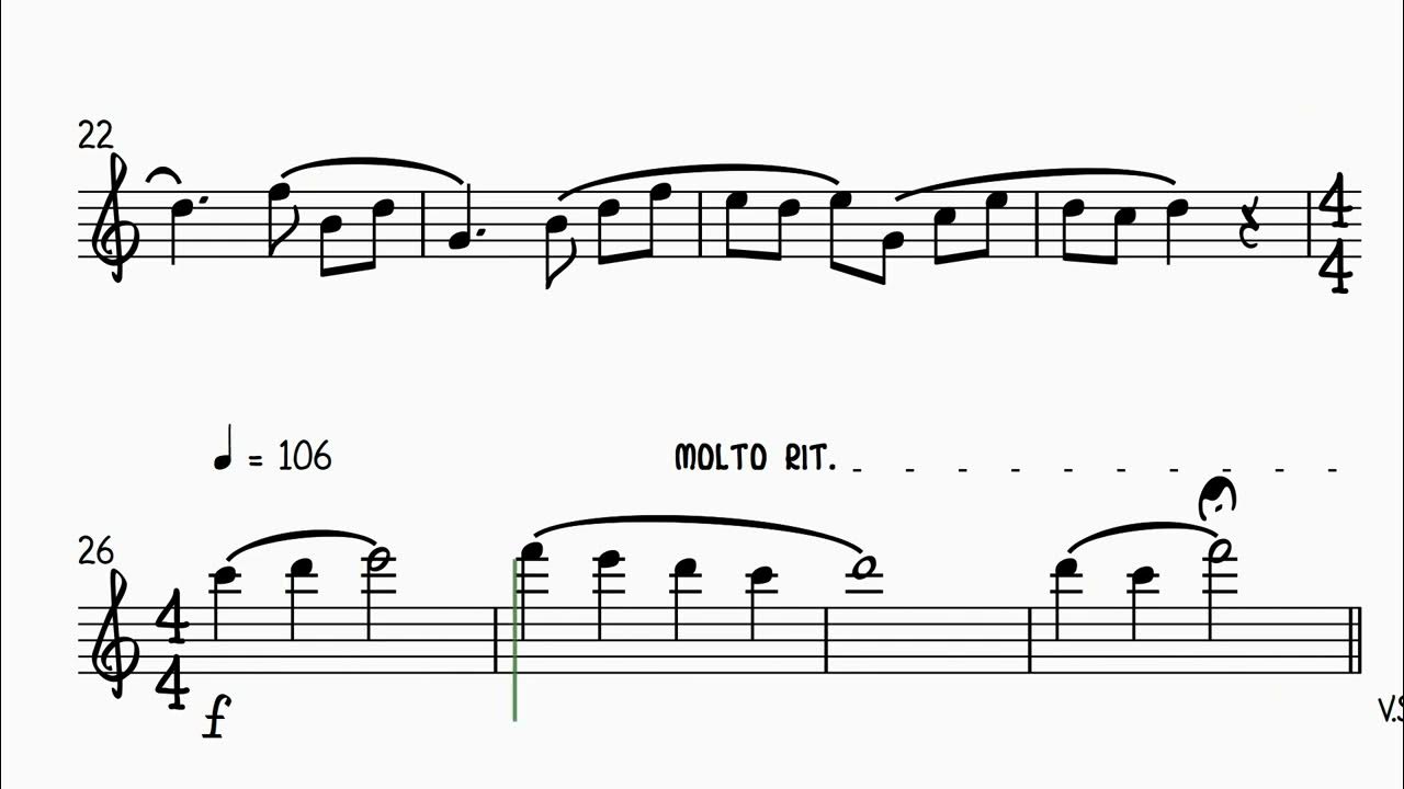 Flute 1 Fantasietta Over Tema Fra Det Du Har Youtube