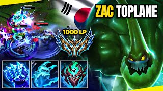 1v1 de bile yok edebilen top lane tank Zac analiz