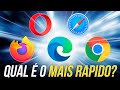 EDGE vs CHROME vs SAFARI vs OPERA vs FIREFOX - qual é o mais RÁPIDO? Veja nossos testes!