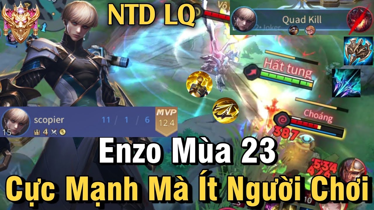 Enzo Mùa 23 Liên Quân Mobile | Cách Đánh, Lên Đồ, Phù Hiệu, Bảng Ngọc Cho Enzo Mùa 23 Đi Rừng NTD LQ