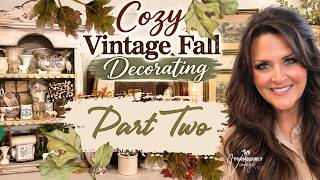 COZY VINTAGE FALL DECORATING Part Two