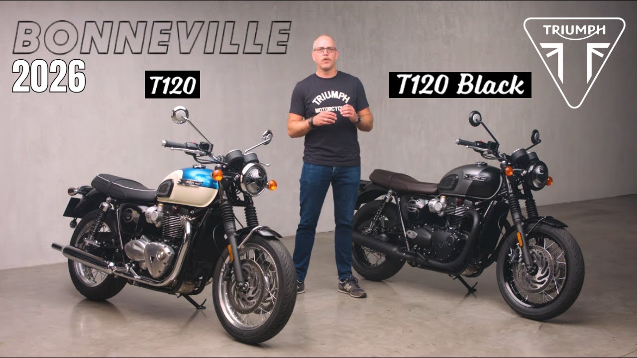 Представлен Triumph Bonneville T120 2026 года — классический внешний вид, современные технологии!