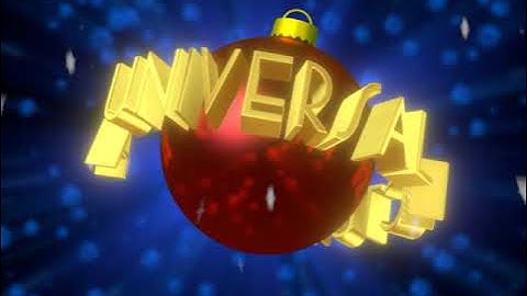 Universal Pictures logo (1936-1947) (Christmas version)