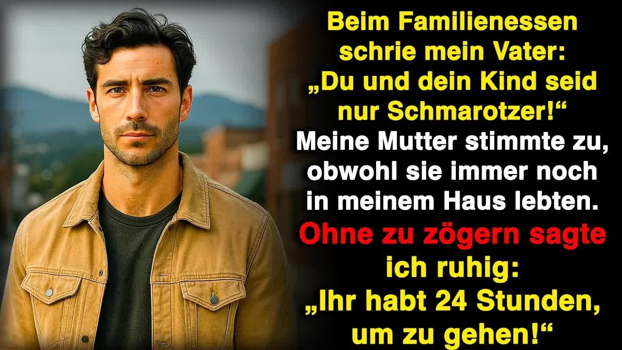 Meine Eltern schrien： „Du und dein Kind seid Schmarotzer!“ Ich lächelte und warf sie raus