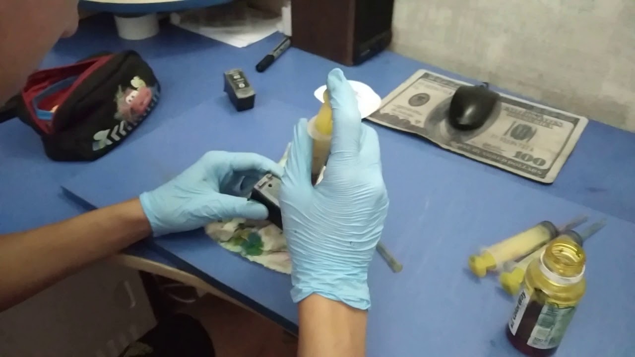 Заправка картриджей на принтере кенон мп 170 - YouTube