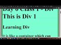 What is a div tag in html? what is a use of it? #html  #learning #htmltutorial