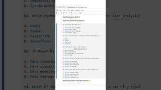 Top 5 Data Analytics MCQs 🔥 | SQL Python AI Interview Questions #1