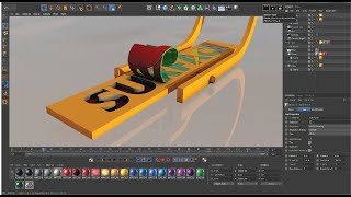 Making a ROLLING Text Animation in Cinema 4D (EASY!)