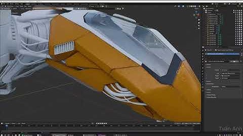 Spaceship | Concept Art | Blender 4.2