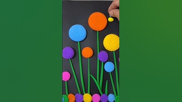 Hướng dẫn làm tranh từ đất nặn  #handmade #handcraft #datnan #kheotayhaylam