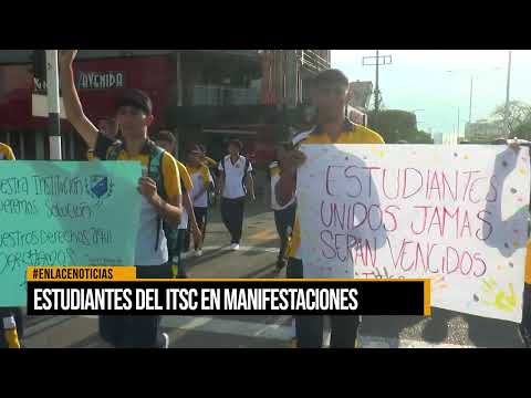Estudiantes del ITSC en manifestaciones