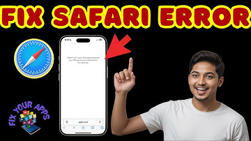 How To FIX Safari Can