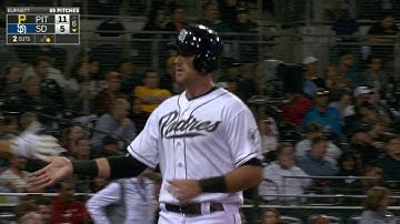 PIT@SD: Middlebrooks scores on double play