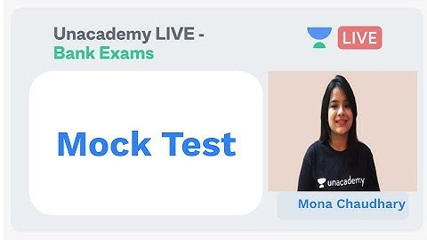 IBPS Clerk 2019 | Mock Test | Mona Choudhary