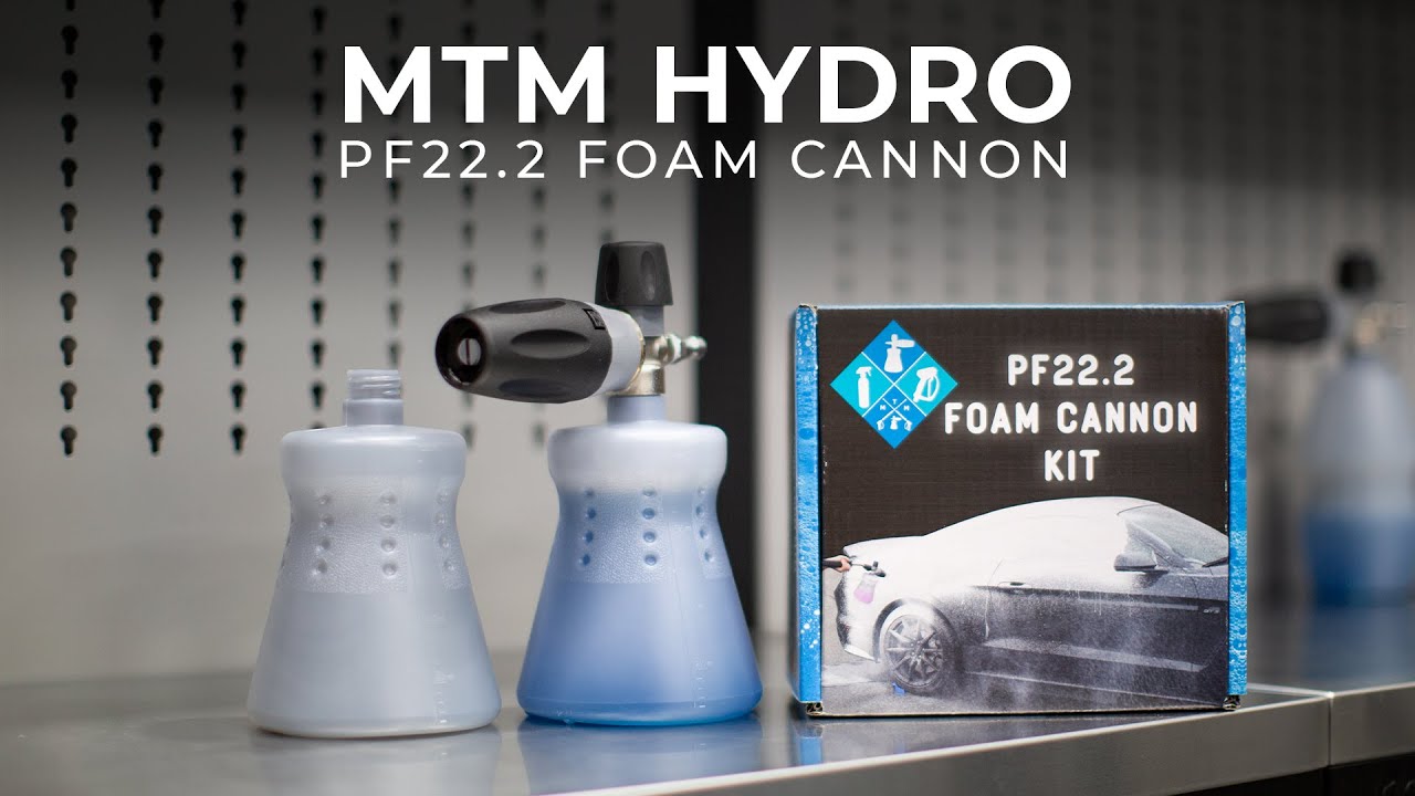 MTM Hydro Acqua Shine Auto Detailing Kit PF22.2 Foam Cannon, Swivel  Pressure