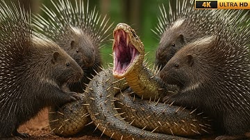 Spikes vs. Venom | The Epic Showdown Between the Porcupine and the King Cobra!