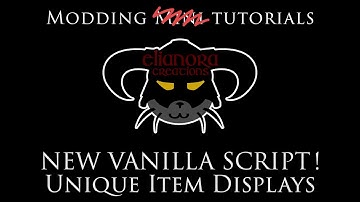 Skyrim SE Modding Tutorials: Making unique item displays