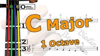 C Major Scale | Violin Tutorial | 小提琴入門班 | C大調音階 [Level 1]