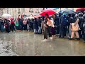 Flooding at Central London After The Heavy Rain | London Rain Walk 4K HDR