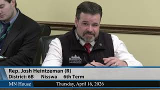 House Environment and Natural Resources Finance and Policy Committee 4/16/26