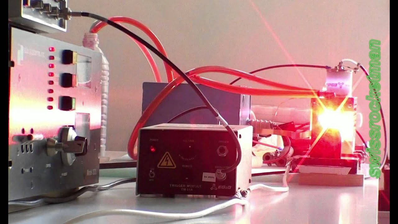 Flashlamp pumped Rhodamine B dye laser YouTube