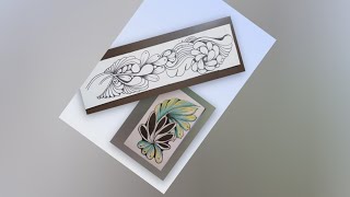 Easy zentangle step by step || for beginners 