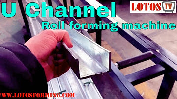 【U Channel roll forming machine】: U purlin roll forming machine | U profile roll forming machine