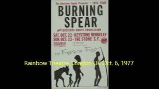 Burning Spear - (Rare) Rainbow Theatre, London UK Oct. 6, 1977