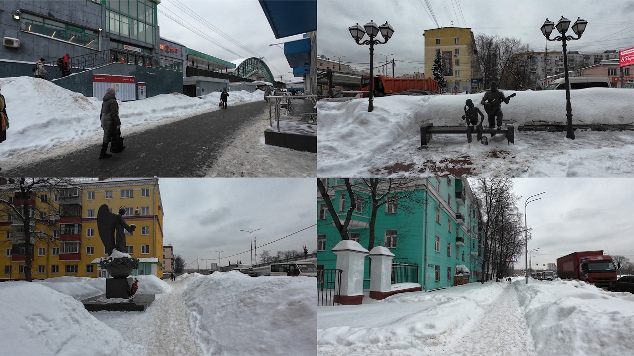 Прогулка в городе Люберцы 26 февраля 2026, Московская область, Россия. Часть 1.