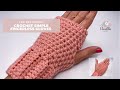 CROCHET simple FINGERLESS GLOVES