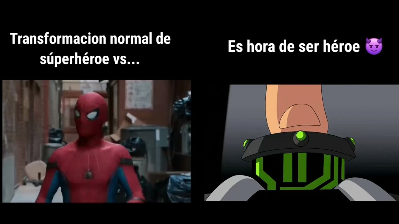 Transformación de superheroe/Es hora de ser Heroe 😈 MEME ben10 - YouTube