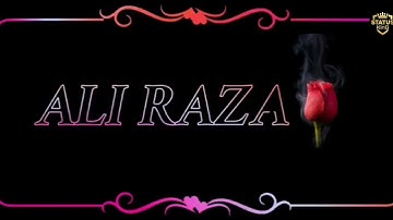 Ali Raza Name Status best Status / What