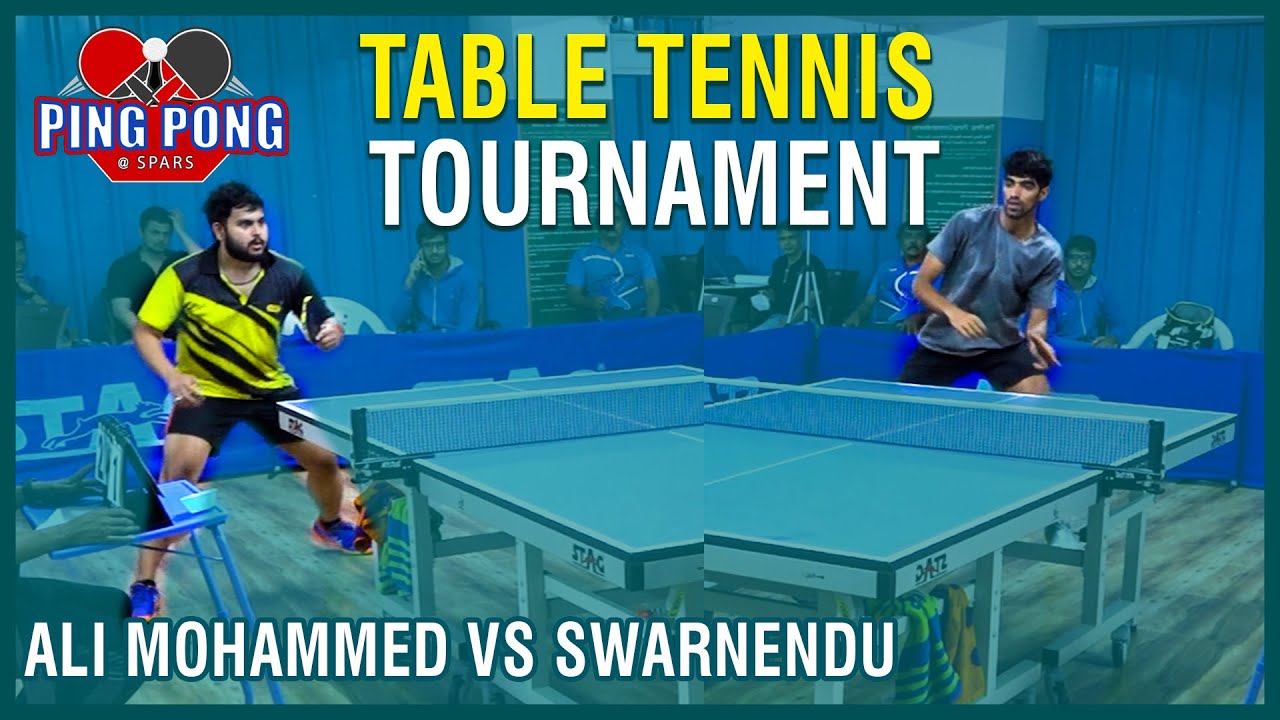Ali Mohammed vs Swarnendu Season 4 Table Tennis Tournament Organized