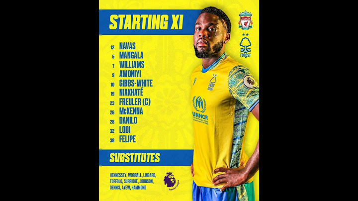 รายชื่อ11ตัวจริง #ลิเวอร์พูล vs #น็อตติ้งแฮมฟอเรสต์ #liverpool #nottingham