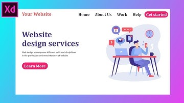 Landing page design tutorial in Adobe XD (2020) | Adobe XD Tutorial.