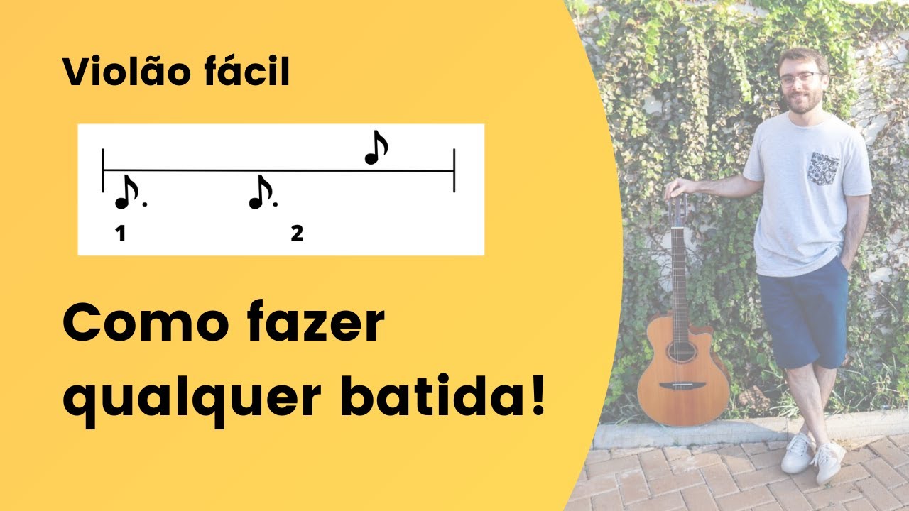Como fazer qualquer batida no violão! [Vídeo-aula] Bruno Cabral