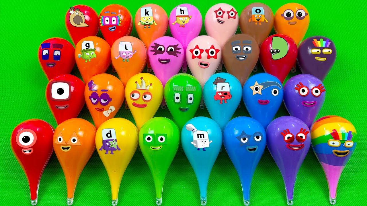 Numberblocks Slime Vibes are Amazing 💫 Hunt Slime Opening Alphablocks Clay in Droplets Colorful ASMR