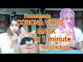 Homemade corona virus mask in under one minute - Adah Sharma