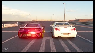 Honda NSX'17 VS Nissan R34 GT-R V-Spec II NUR'02 | Drag Race #82