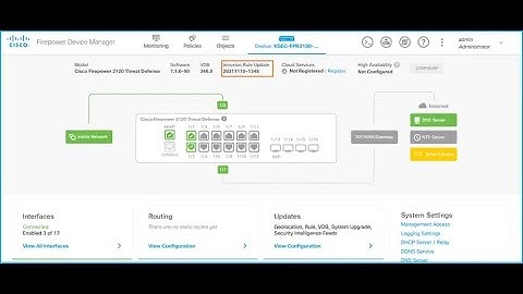 Cisco FTD Firewall Basic Setup