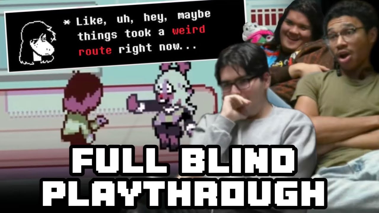 LOSING OUR MINDS Playing Deltarune Chapter 4's Weird Route | FULL BLIND ...