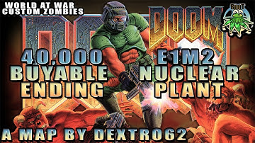 World At War - Doom E1M2 Nuclear Plant 40,000 Buyable Ending - Map by dextro62