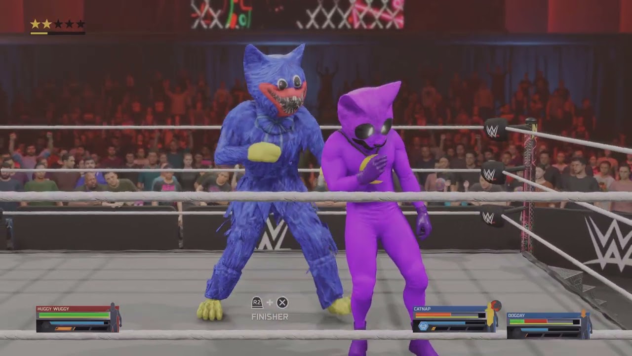 WWE 2K25_20260207225422 huggy Wuggy vs catnap￼ dogday