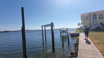 Dock Installation 5 - 7 of the 11 Pilings Set