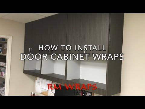 How to install the 3M DI-NOC Architectural Film on a Cabinet Door