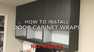 How to install the 3M DI-NOC Architectural Film on a Cabinet Door